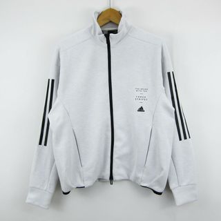 アディダス(adidas)のアディダス ジャージ 長袖 フルジップ スポーツウエア トップス 白 メンズ Sサイズ ホワイト adidas(ジャージ)