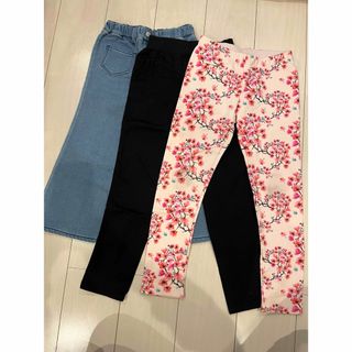 ザラ(ZARA)のボトムス3点まとめ売り ZARAなど 女の子130(パンツ/スパッツ)