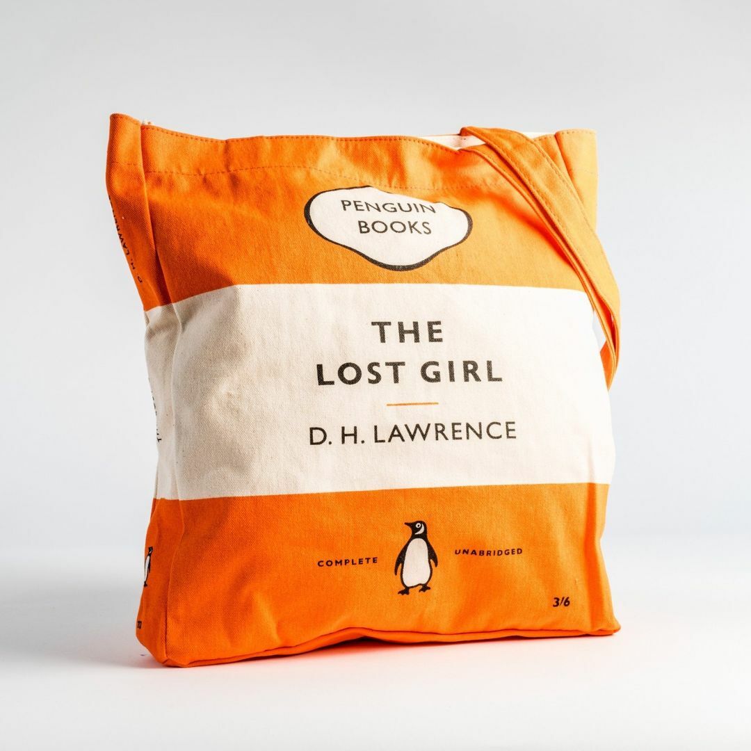 【数量限定】ペンギンブックス トートバッグ THE LOST GIRL オレンジ レディースのバッグ(その他)の商品写真