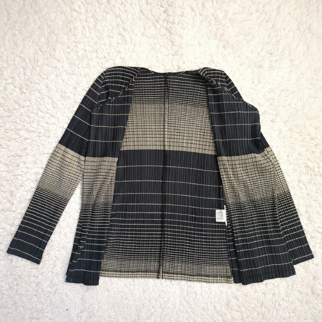 PLEATS PLEASE ISSEY MIYAKE カーディガン ボーダー