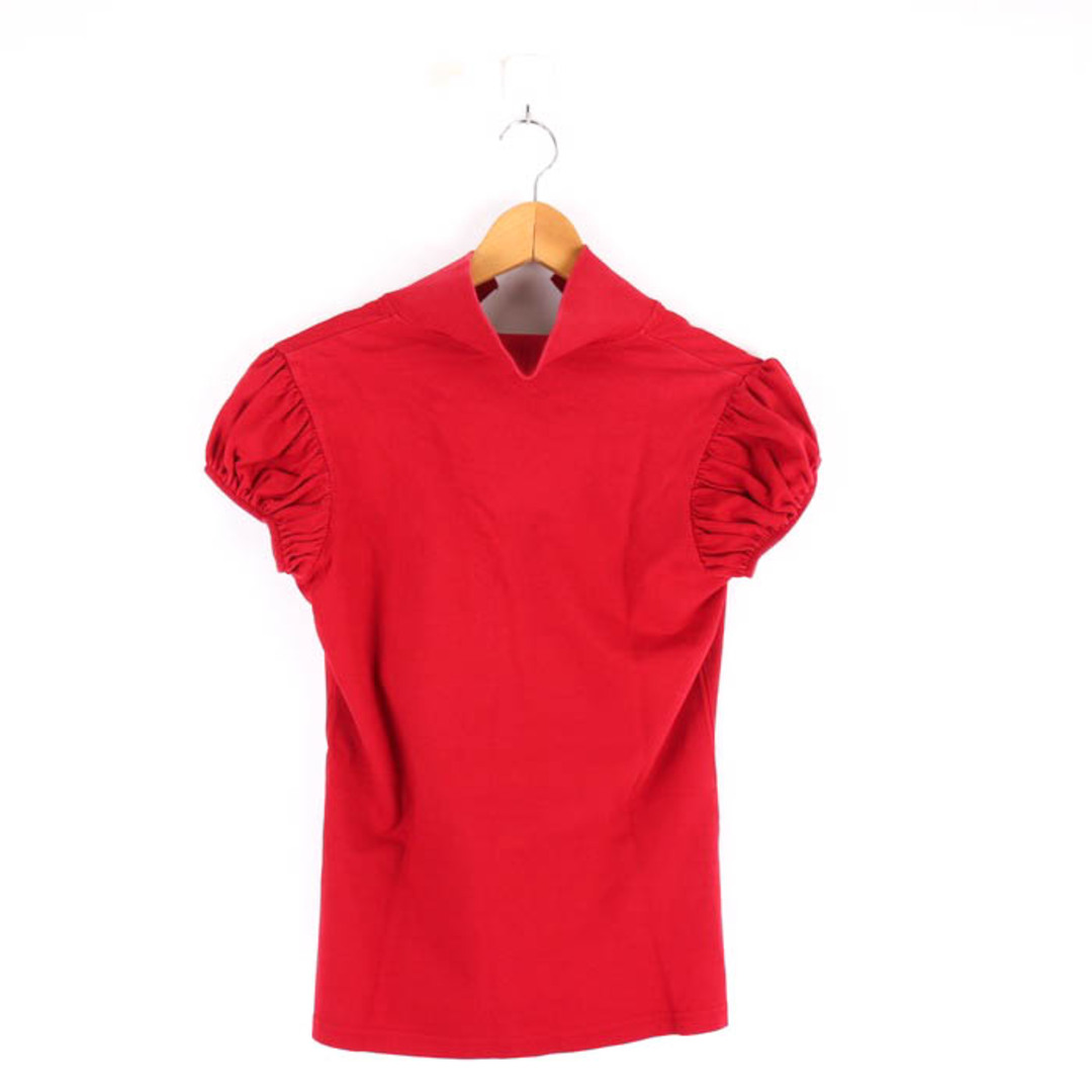 バーバリーブリット ポロシャツ 半袖 ロゴ ノバチェック トップス 赤