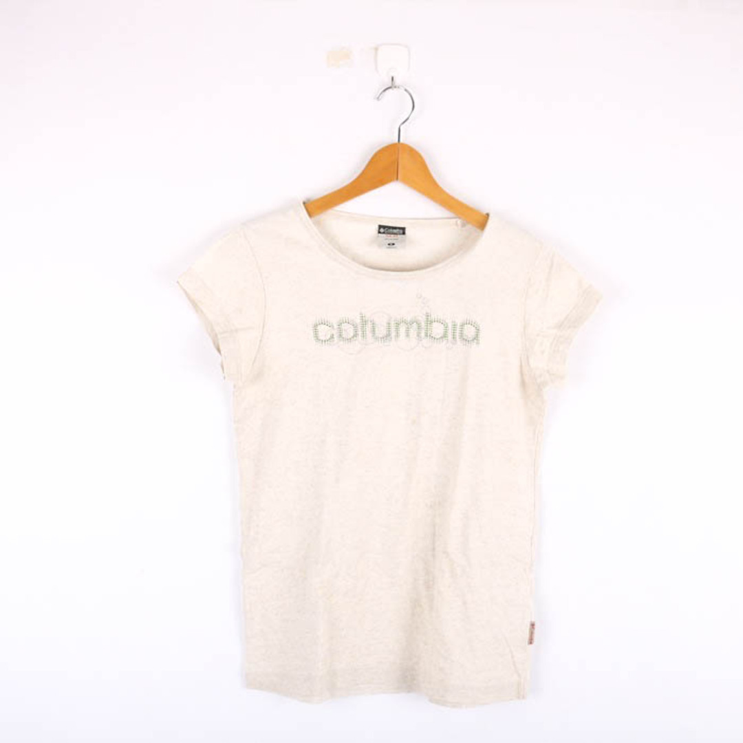 Columbia(コロンビア)のコロンビア Tシャツ 半袖 リネン混 アウトドア トレッキング トップス 白 レディース Mサイズ ホワイト Columbia レディースのトップス(Tシャツ(半袖/袖なし))の商品写真