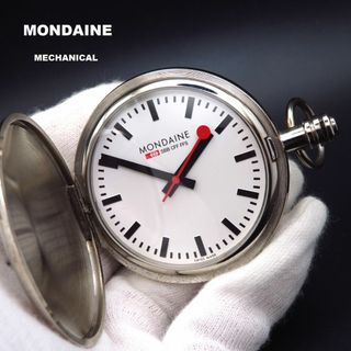 モンディーン(MONDAINE)のMONDAINE 手巻き懐中時計 鉄道時計 ハンターケース スイス鉄道(その他)