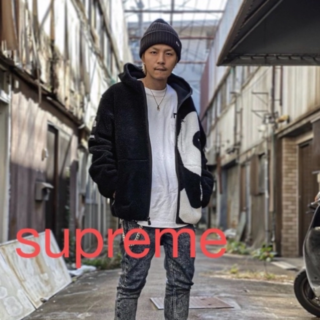 S Logo Hooded Fleece sup × north Sロゴフリース メンズのジャケット/アウター(ブルゾン)の商品写真