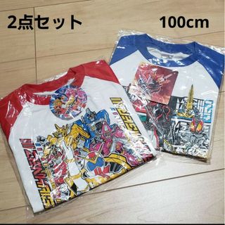 バンダイ(BANDAI)の【タグ付き】半袖Tシャツ　100cm 　2点セット(ゼンカイジャー/セイバー)(Tシャツ/カットソー)