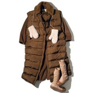 マックスマーラ(Max Mara)のMax Mara COCCOLE ロングジレ 新品(ダウンベスト)