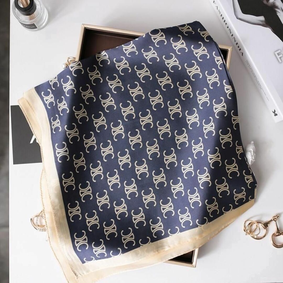 スカーフ バッグスカーフ ストール  ヘアバンド 上品フォーマル ベルト レディースのファッション小物(バンダナ/スカーフ)の商品写真