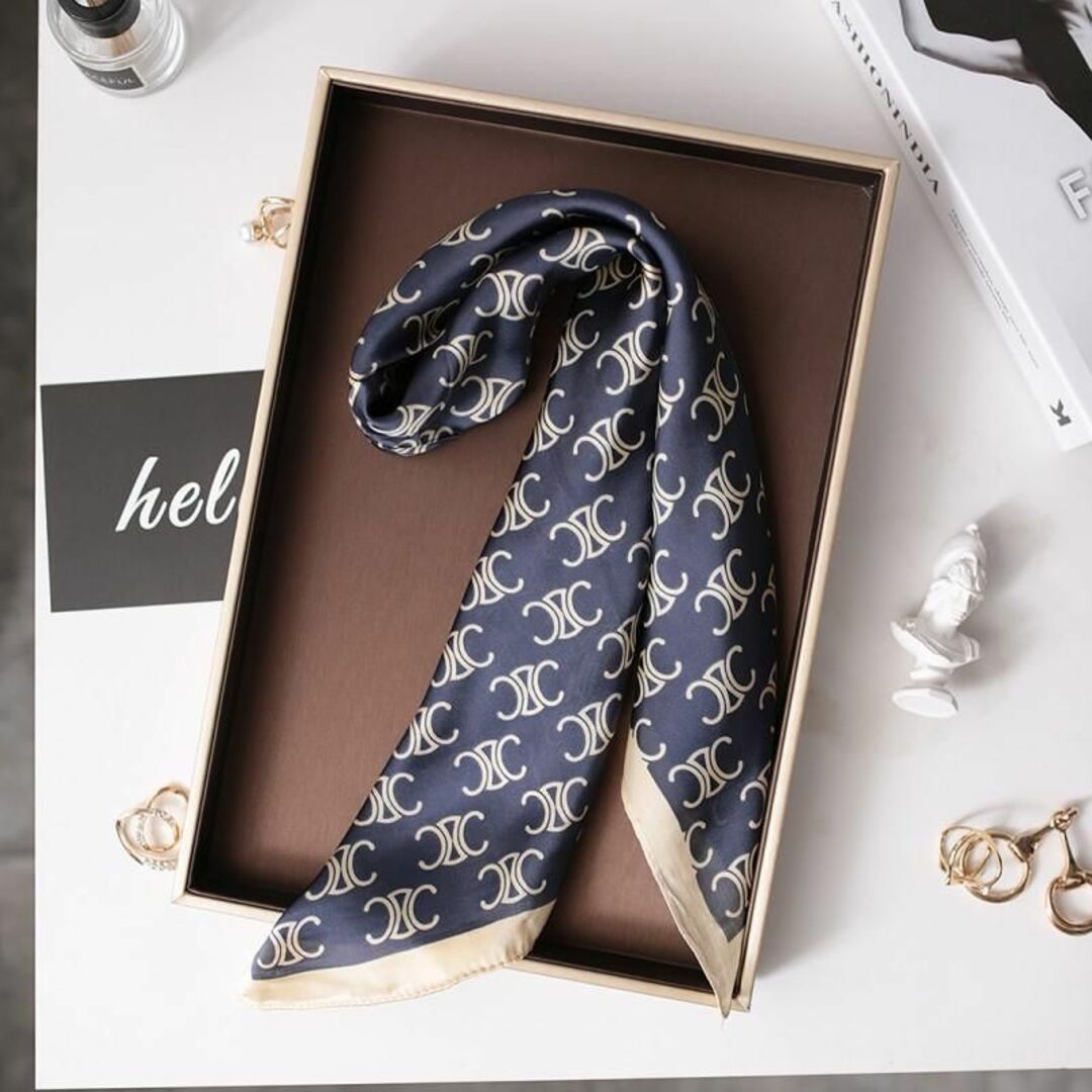 スカーフ バッグスカーフ ストール  ヘアバンド 上品フォーマル ベルト レディースのファッション小物(バンダナ/スカーフ)の商品写真