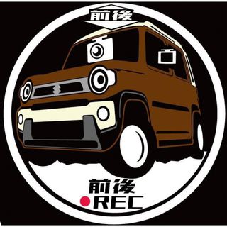 マンガ調　斜め前　前後　ハスラー　jスタイル ドラレコ　ドライブレコーダー(車外アクセサリ)