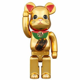 BE@RBRICK 招き猫 開運 金メッキ 発光 400％(その他)