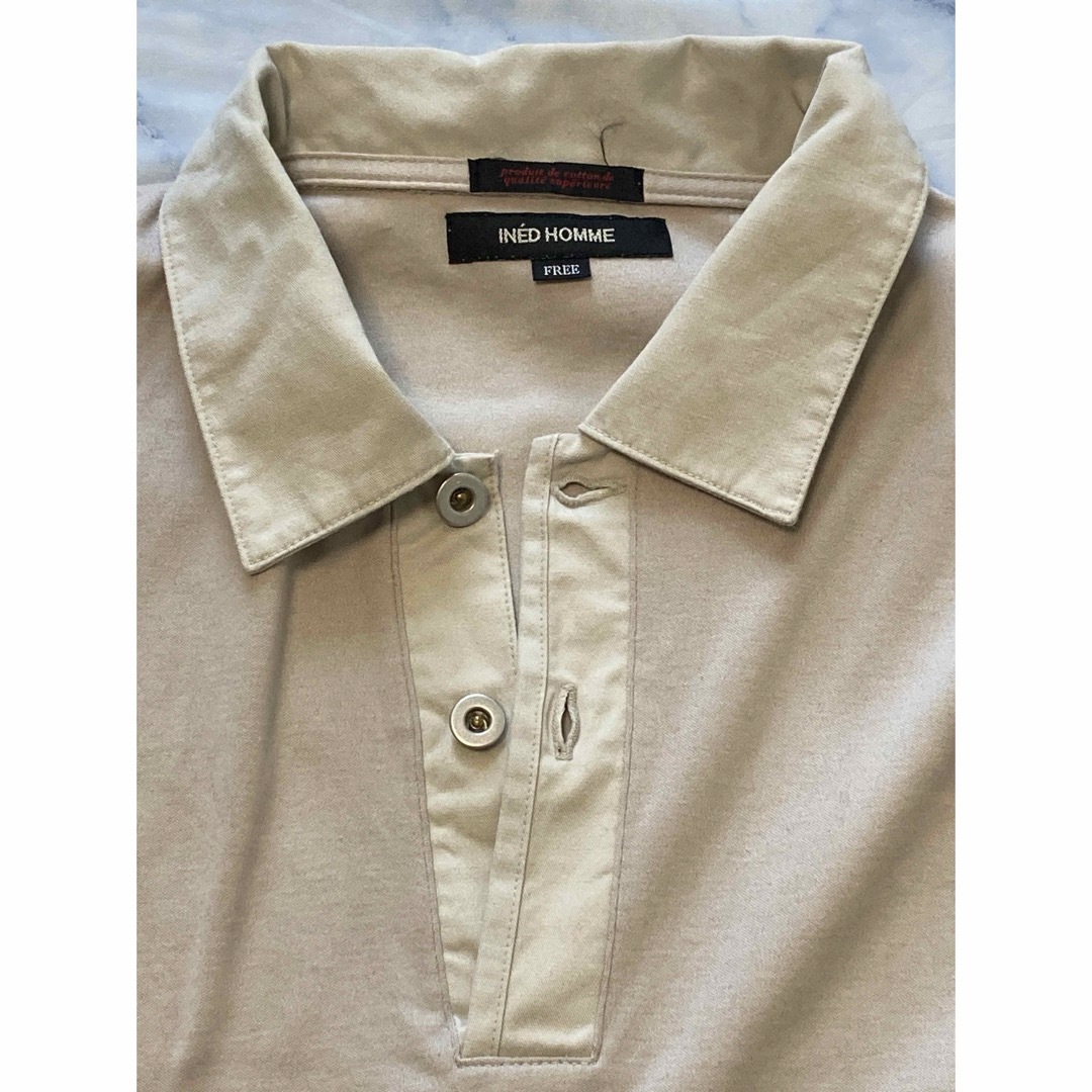 INED(イネド)の【INED】Long Sleeve Polo Shirt /Free メンズのトップス(ポロシャツ)の商品写真