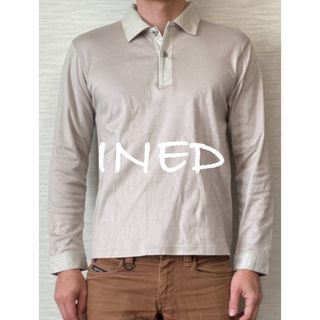 【INED】Long Sleeve Polo Shirt /Free