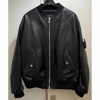 プラダ(PRADA)のPRADA ナッパレザー ボンバージャケット 52(レザージャケット)