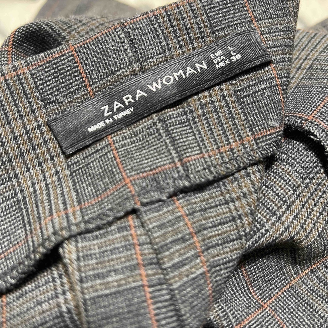 ZARA(ザラ)のザラ ZARA ペンシルスカート チェック ロングスカート タイトスカート L レディースのスカート(ひざ丈スカート)の商品写真