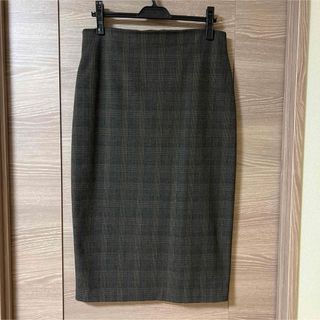 ザラ(ZARA)のザラ ZARA ペンシルスカート チェック ロングスカート タイトスカート L(ひざ丈スカート)