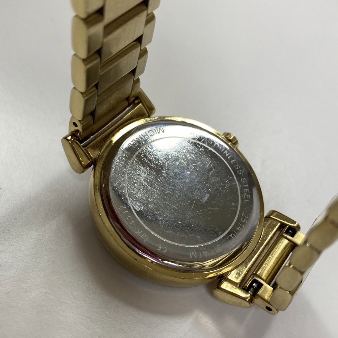 MICHAEL KORS - MICHAEL KORS▽ゴールド 文字盤キラキラ腕時計の MICHAEL KORS - MICHAEL KORS▽ゴールド 文字盤キラキラ腕時計の
