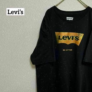 90s USA製 大きいサイズ XL ■ リーバイス プリント 半袖 Tシャツ