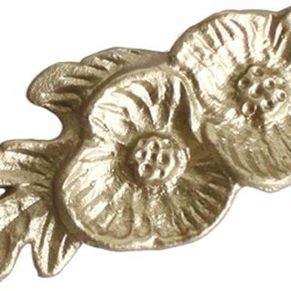 【色: ゴールド】キーストーン 箸置き アルミフラワー ポピー 8.7×4×1.(テーブル用品)