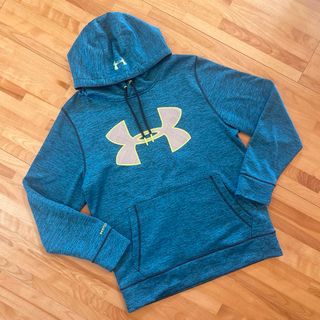 アンダーアーマー(UNDER ARMOUR)のUNDER ARMOR 裏起毛パーカー ブルーグリーン size SM(パーカー)