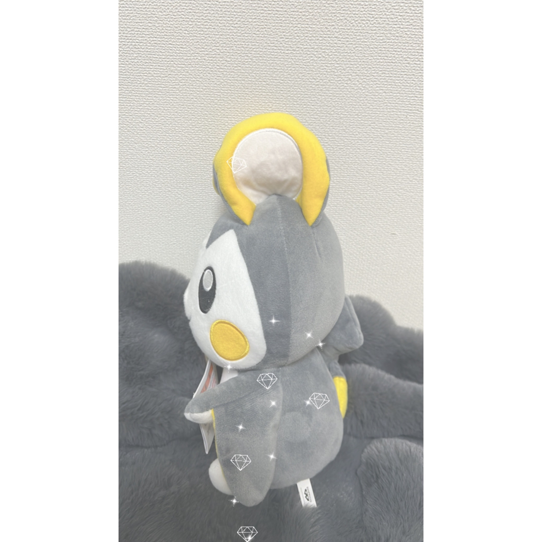 ポケモン(ポケモン)のポケモン　つれてってでっかいぬいぐるみ〜エモンガ（まんぷくもよう） エンタメ/ホビーのおもちゃ/ぬいぐるみ(ぬいぐるみ)の商品写真