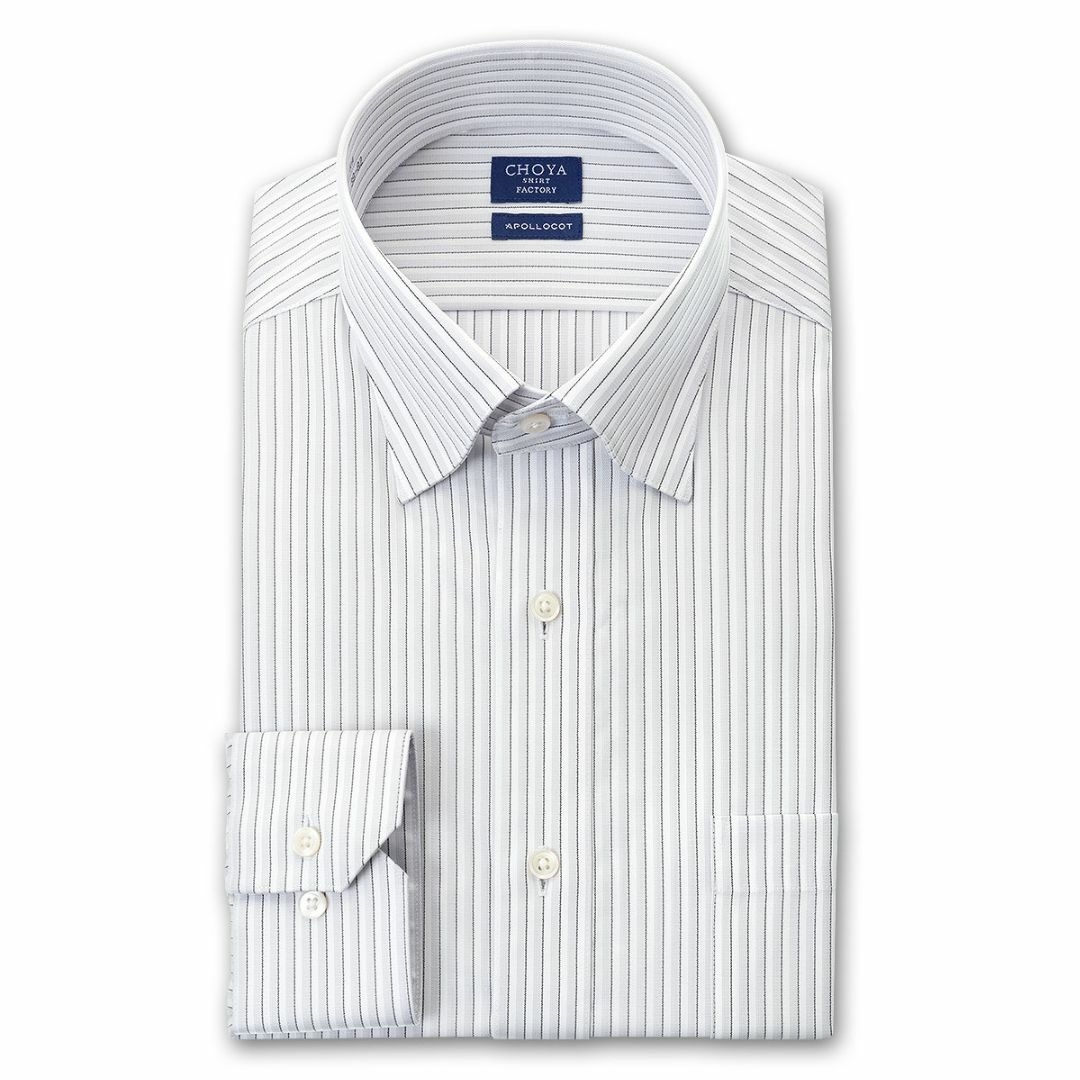 CHOYA SHIRT(チョーヤシャツ)のM579新品CHOYA長袖ストライプワイシャツ38-78￥9790形態安定 メンズのトップス(シャツ)の商品写真