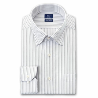 チョーヤシャツ(CHOYA SHIRT)のM579新品CHOYA長袖ストライプワイシャツ38-78￥9790形態安定(シャツ)