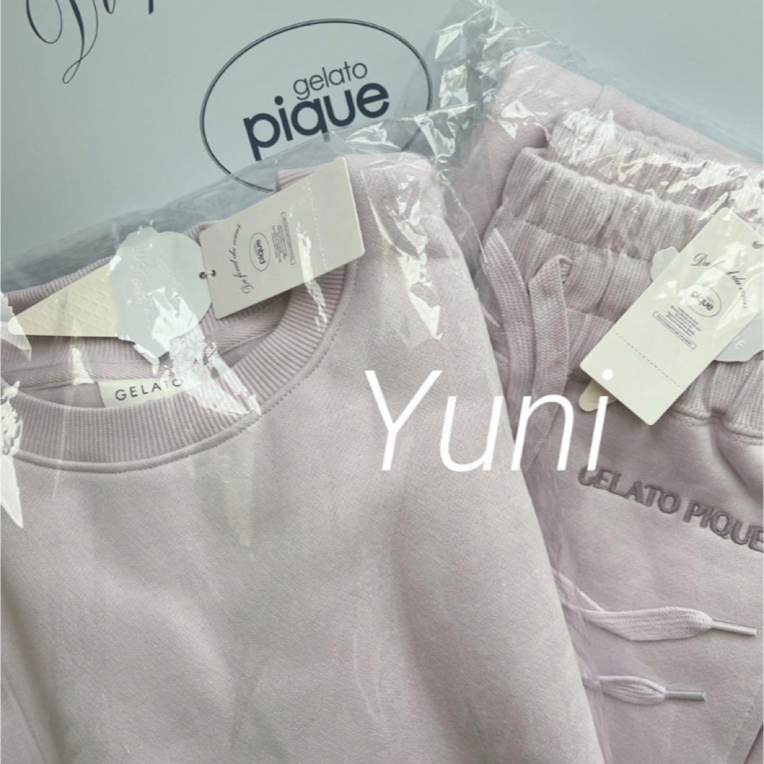 gelato pique - 正規品♡裏毛スウェットロゴ上下セット gelato pique - 正規品♡裏毛スウェットロゴ上下セット