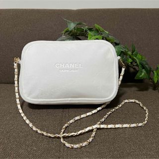 シャネル(CHANEL)のCHANEL シャネル チェーンバック ポーチ ホワイト ノベルティ 未使用(ショルダーバッグ)