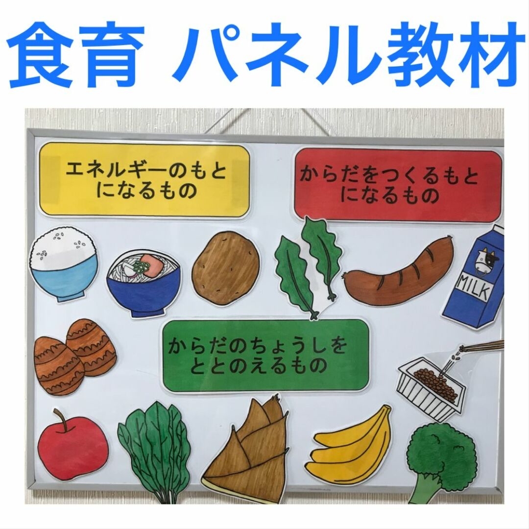 食育　パネル教材 キッズ/ベビー/マタニティのおもちゃ(知育玩具)の商品写真