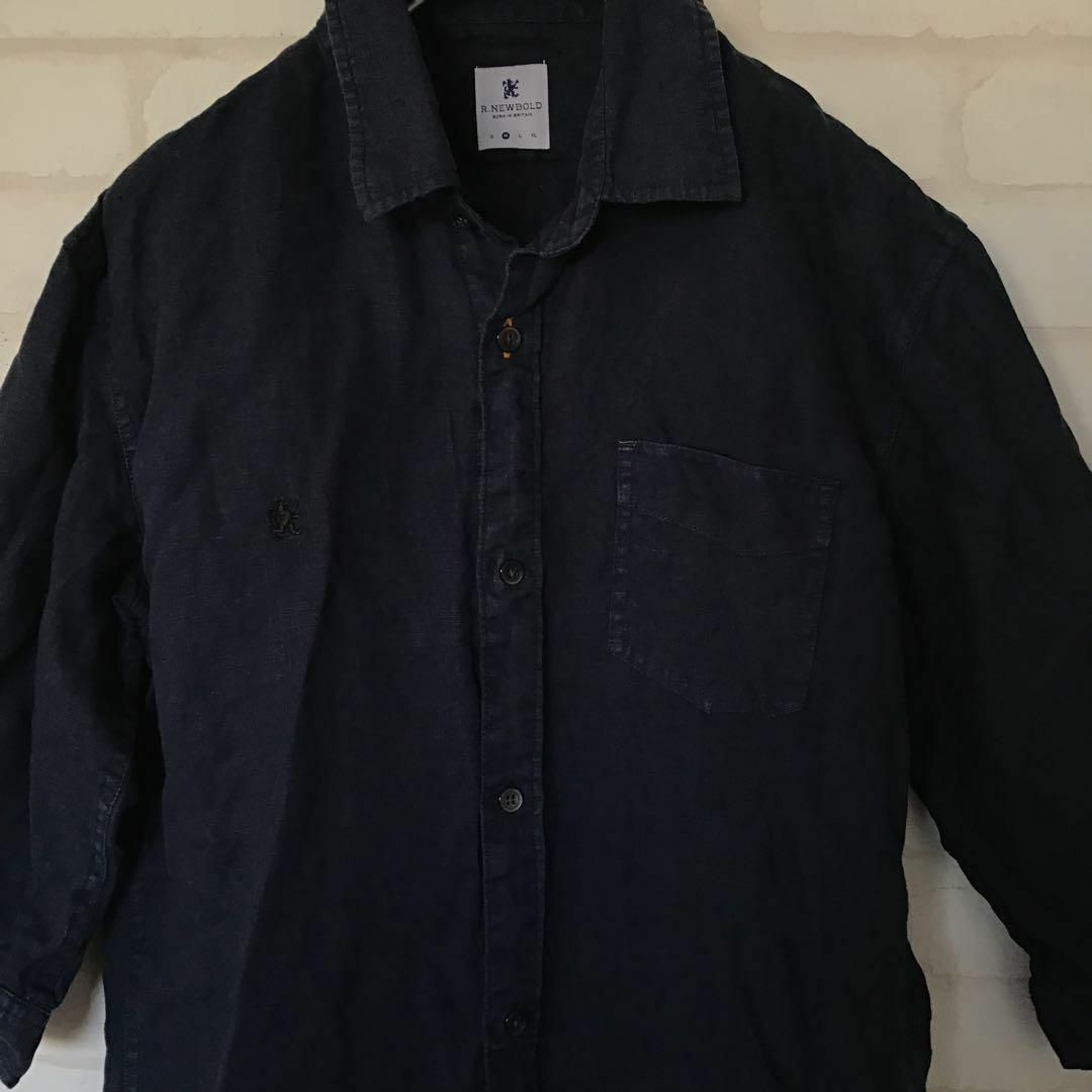 R.NEWBOLD(アールニューボールド)のアールニューボールドRNEWBOLDポールスミス リネン100%  美品 メンズのトップス(Tシャツ/カットソー(七分/長袖))の商品写真