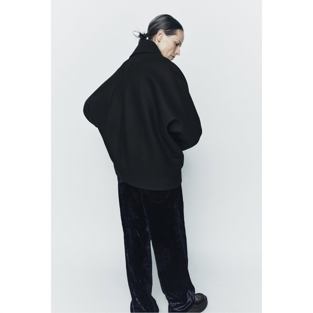 ZARA(ザラ)の【タグ付き】ZARA クロップド MANTECO ウールショートコート レディースのジャケット/アウター(ピーコート)の商品写真