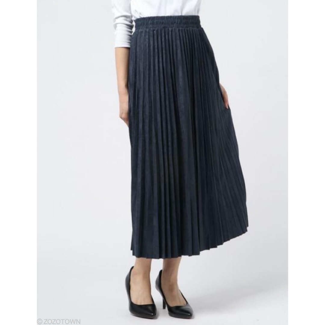Auntie Rosa Holiday スウェードプリーツスカート　WEB限定 レディースのスカート(ロングスカート)の商品写真