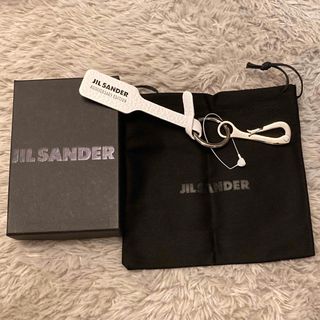 ジルサンダー(Jil Sander)のジルサンダー  レザー キーホルダー　白 JILSANDER(キーホルダー)