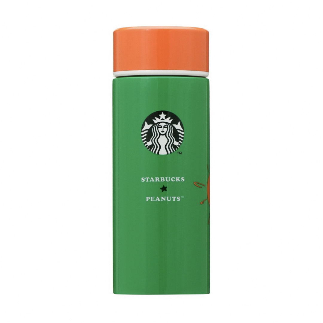 Starbucks Coffee(スターバックスコーヒー)の新品ステンレスボトルグリーンPEANUTSSnoopyBrothers355ml インテリア/住まい/日用品のキッチン/食器(タンブラー)の商品写真