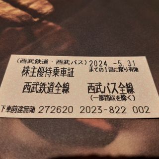 株主優待乗車証（きっぷ）　33枚　西武ホールディングス　株主優待　西武鉄道　切符