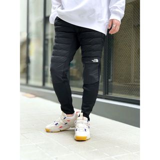 ザノースフェイス(THE NORTH FACE)の極美品 ノースフェイス 中綿 レッドランプロロングパンツ 黒 L(その他)