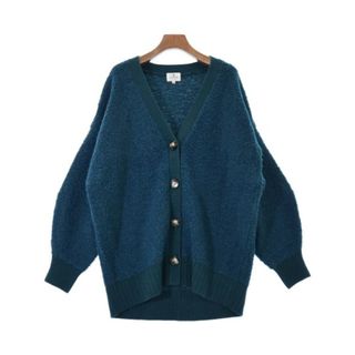 ランバンオンブルー(LANVIN en Bleu)のLANVIN en bleu ランバンオンブルー カーディガン F 緑系 【古着】【中古】(カーディガン)