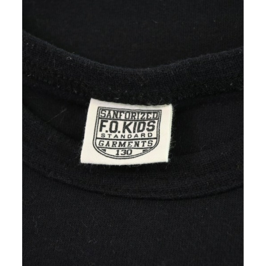 F.O.KIDS(エフオーキッズ)のF.O.KIDS エフオーキッズ Tシャツ・カットソー 130 黒 【古着】【中古】 キッズ/ベビー/マタニティのキッズ服女の子用(90cm~)(Tシャツ/カットソー)の商品写真