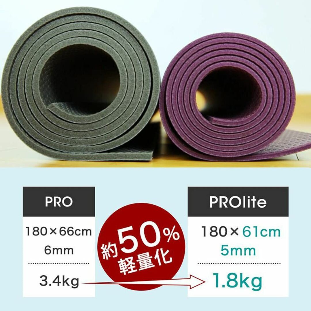 【色: ミッドナイト】マンドゥカ(Manduka) ヨガマット 5mm PROl スポーツ/アウトドアのトレーニング/エクササイズ(ヨガ)の商品写真