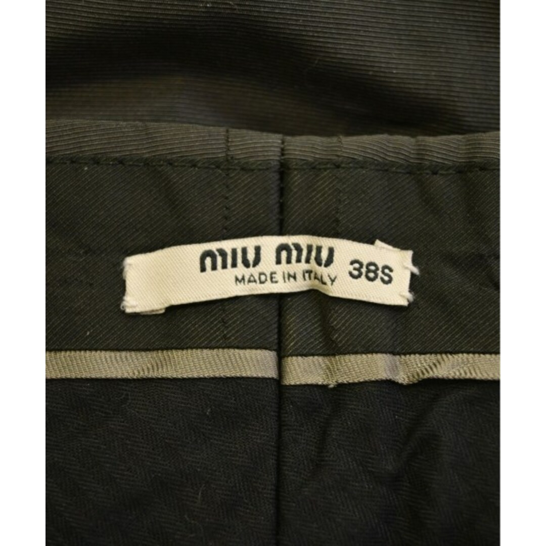 miumiu(ミュウミュウ)のMiu Miu ミュウミュウ パンツ（その他） 38(S位) グレー 【古着】【中古】 レディースのパンツ(その他)の商品写真