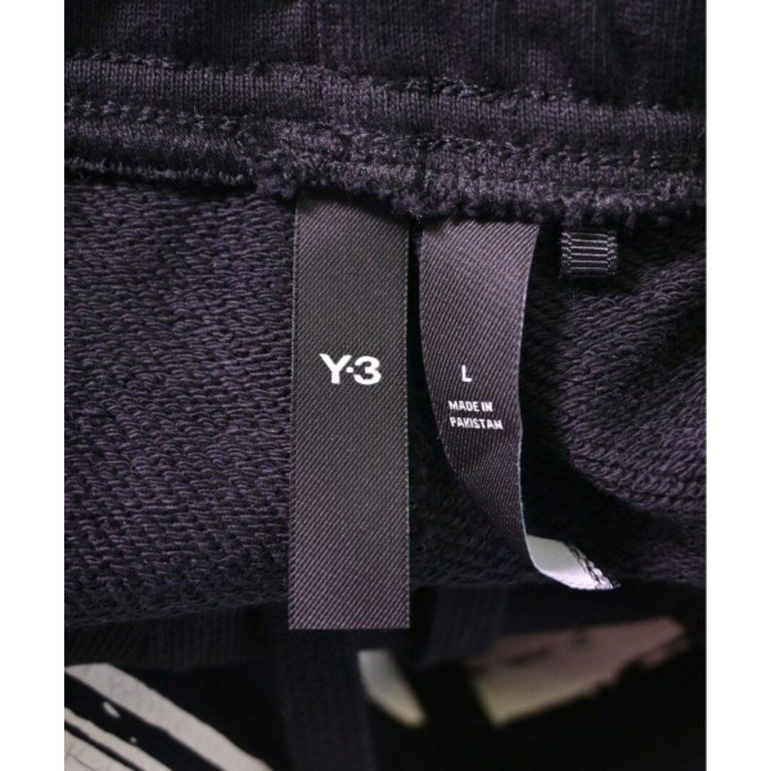 Y-3(ワイスリー)のY-3 ワイスリー スウェットパンツ L 黒x白(総柄) 【古着】【中古】 メンズのパンツ(その他)の商品写真