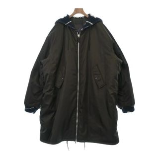 プラダ(PRADA)のPRADA プラダ ダウンコート M 茶 【古着】【中古】(その他)