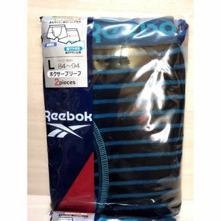 リーボック(Reebok)のO）L）2枚組）黒紺柄）リーボック★ボクサーブリーフ 前開き 綿混 KW134(ボクサーパンツ)