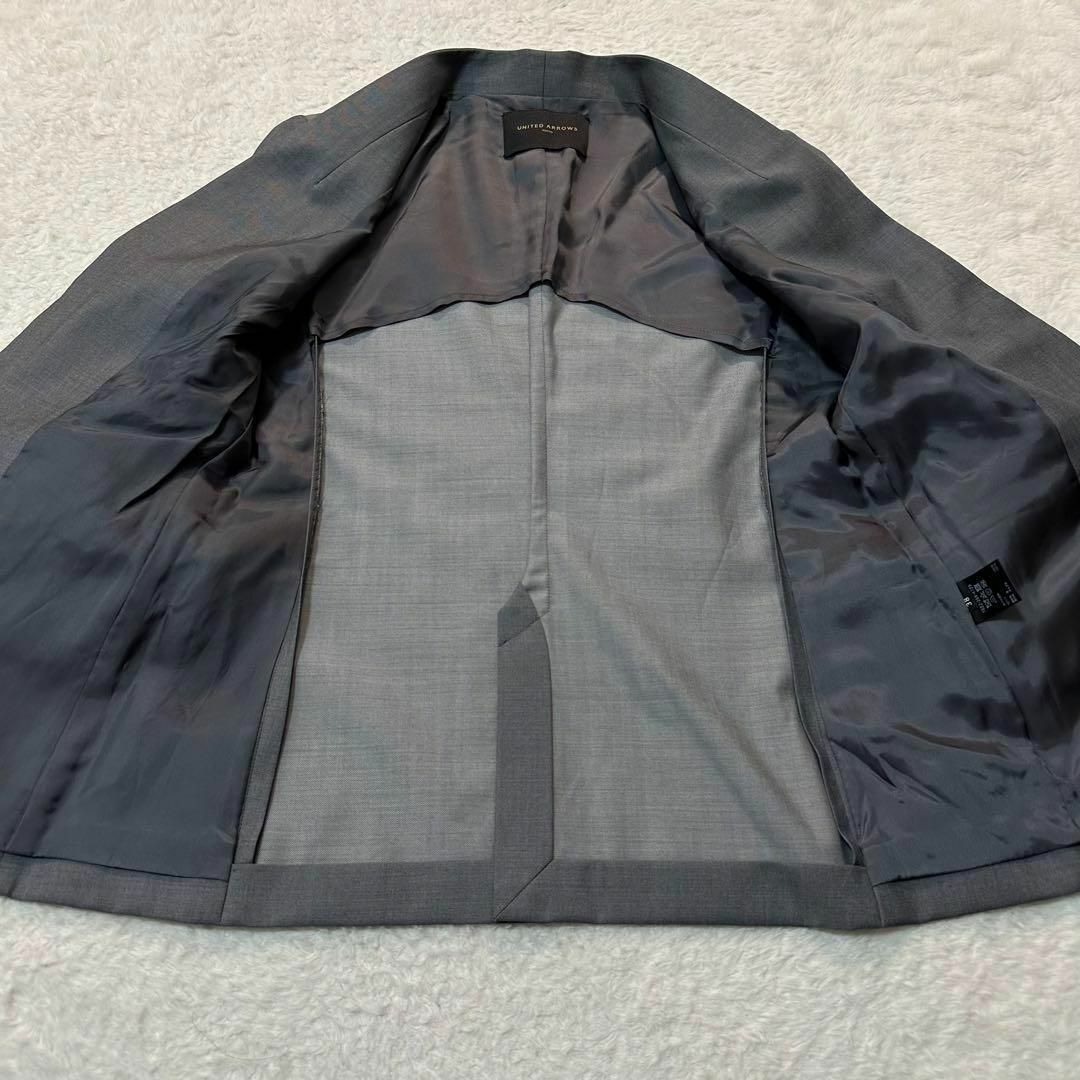UNITED ARROWS(ユナイテッドアローズ)のユナイテッドアローズ✨ノーカラージャケット 1B グレー サイズ38(Mサイズ) レディースのジャケット/アウター(ノーカラージャケット)の商品写真
