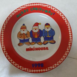 ミキハウス(mikihouse)のレア!ミキハウス　クリスマス　サンタ　お皿(食器)