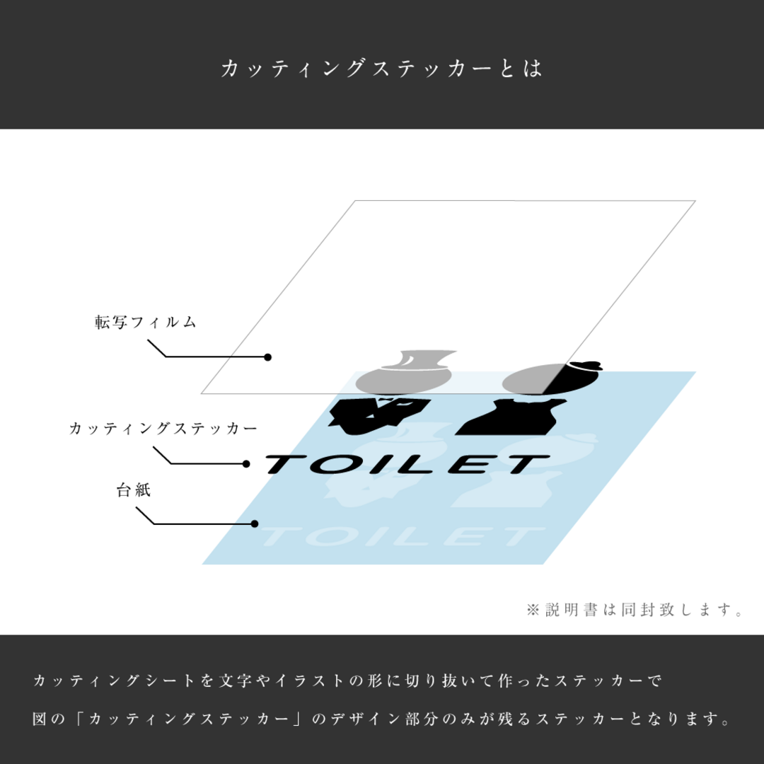 キュートな「すわってつかってね」ステッカー | トイレ 座って 立ちション禁止 インテリア/住まい/日用品のインテリア/住まい/日用品 その他(その他)の商品写真