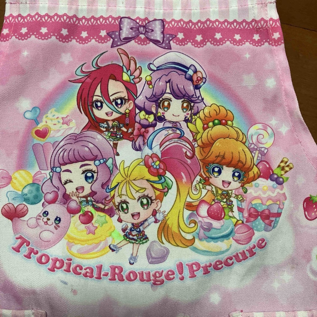 BANDAI(バンダイ)のトロピカルージュ プリキュア エプロン 110 キッズ/ベビー/マタニティのキッズ服女の子用(90cm~)(その他)の商品写真