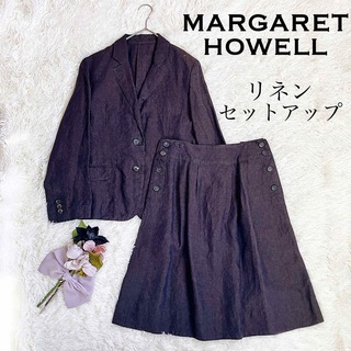 マーガレットハウエル(MARGARET HOWELL)の✳︎希少品！美品✨マーガレットハウエル　リネンセットアップ　フォーマル　スーツ(スーツ)