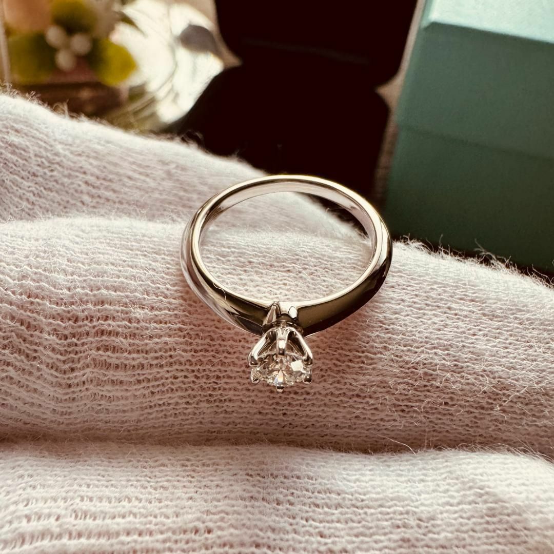 Tiffany & Co.(ティファニー)の◇ティファニー◇ソリティア ダイヤ リング PT950 0.27 3.4 6.5 レディースのアクセサリー(リング(指輪))の商品写真