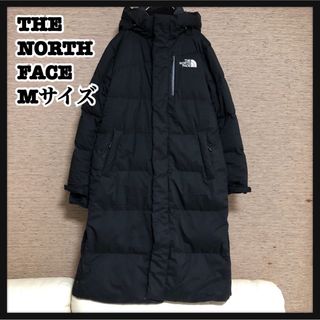 ザノースフェイス(THE NORTH FACE)の【ノースフェイス】ロングダウンコート　ベンチコート　ブラック　M　刺繍w65(ダウンジャケット)